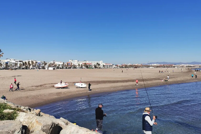 Plages au sud de la ville